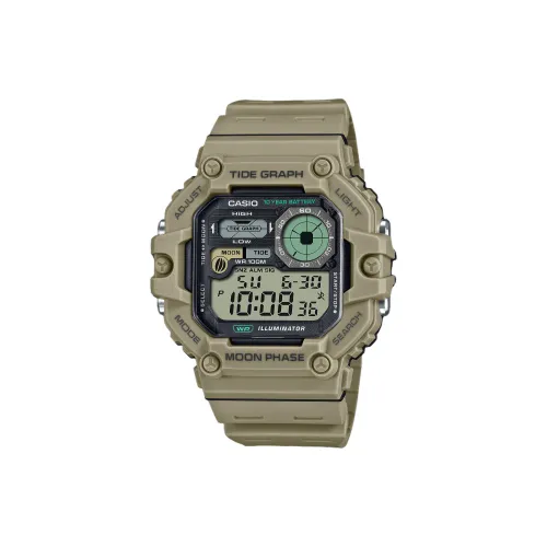 CASIO Standard Series Sport Sports Collection Кварцевый механизм Смольный ремешок Часы Мужские с серым циферблатом