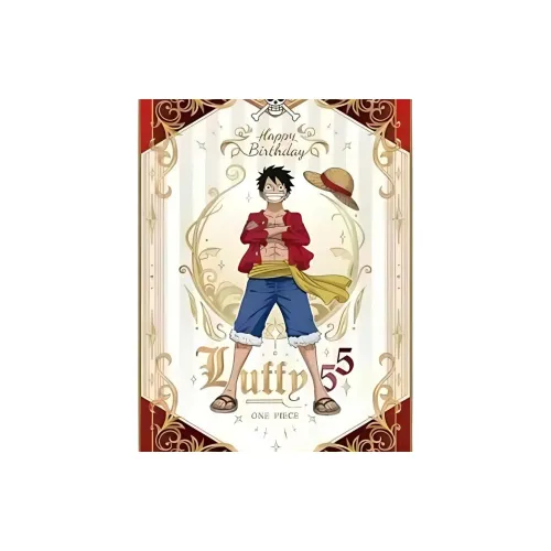 TOEI ANIMATION One Piece Characters Луффи Birthday Collection Золотой Арт-принты с штампом аниме