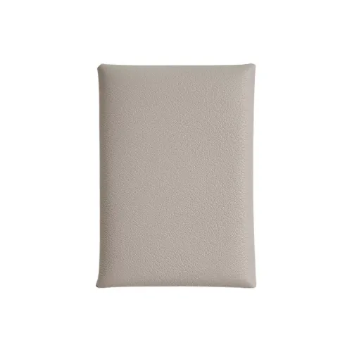 HERMES Calvi Duo Evercolor Телячья кожа Держатель для карт Женские 8L Бетон Бетонно-серый