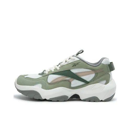 Reebok совместный FLUFFI PUFF CN Low Беговые кроссовки Унисекс Белый Зеленый