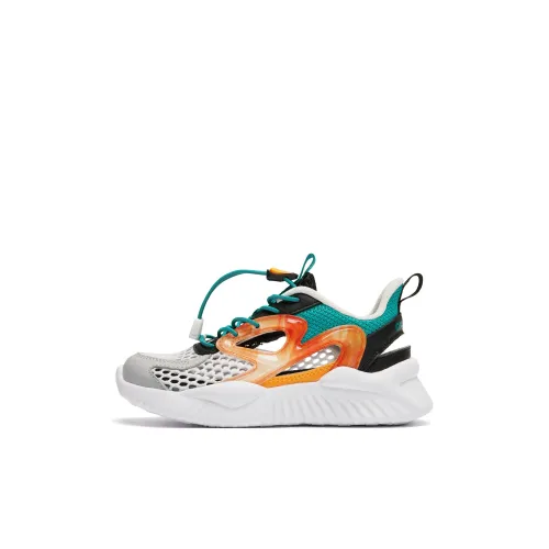 QIAODAN Высота сиденья 2,0 Амортизация And Дышащий KIDS Lifestyle Shoes Белый голубой Children Возраст 3-7 лет