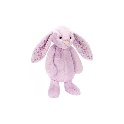 JELLYCAT Bunny Collection Цветочная ткань Фиолетовый Жасмин Куклы Плюшевая кукла 31 см Высота