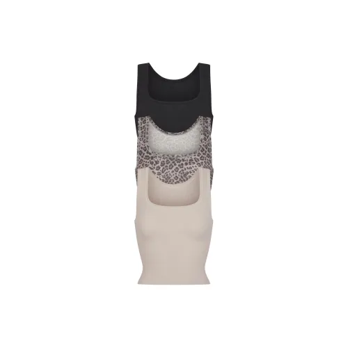 Skims 3 шт Snow leopard MULT/Snow leopard Многоцветные Женские Майки