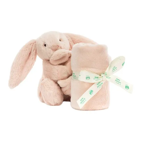 JELLYCAT Bunny Collection Pink Bunny Успокаивающее Полотенце Кукла Плюшевая Кукла 13 см Высота В Сидячем Позе