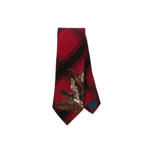 Polo Ralph Lauren Шерстяные Тканевые Галстуки Мужские Красные