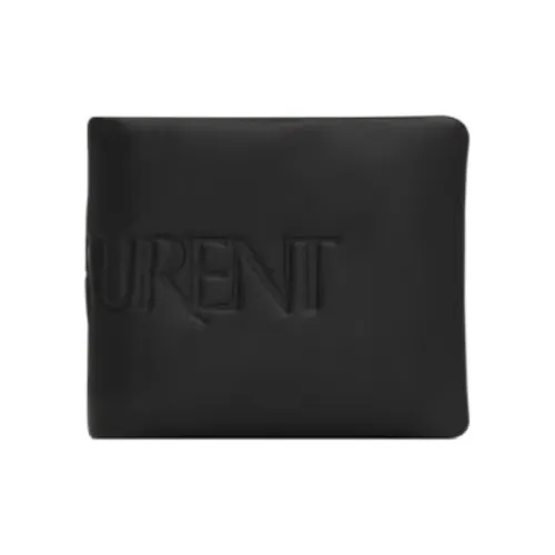 SAINT LAURENT Lambskin Wallet Men's Black