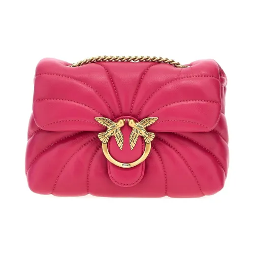 PINKO Love Series Lambskin Crossbody Bag Shoulder Bag Mini Women's Fuchsia