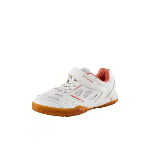 DECATHLON TTS 500 Противоскользящий устойчивый к истиранию низкий топ детские тренировочные кроссовки белый и оранжевый Kids