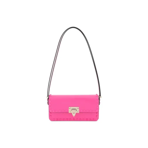 Valentino GARAVANIRockstud Телячья кожа Сумка через плечо Сумка на плечо Женская Розовая