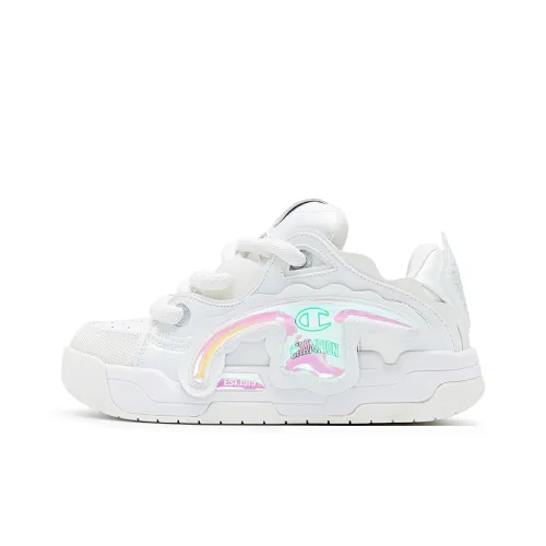 Champion Peel Off TronSkate V1 Low Топ Скейтборд Кроссовки Женские Pearl White Milk White