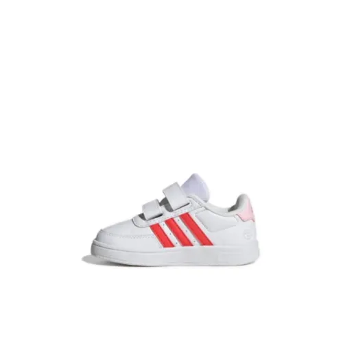 Adidas Focus Breathein BREAKNET 2,0 Устойчивая к истиранию Низкая Обувь для малышей Белый Красный Для малышей и детей