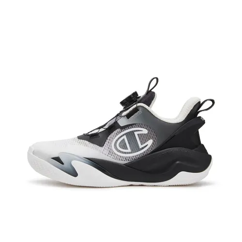 Champion Kids Slip-Resistant Дышащий И Поддерживающий Низкий Топ Детские Баскетбольные Кроссовки Черный Белый Подростки