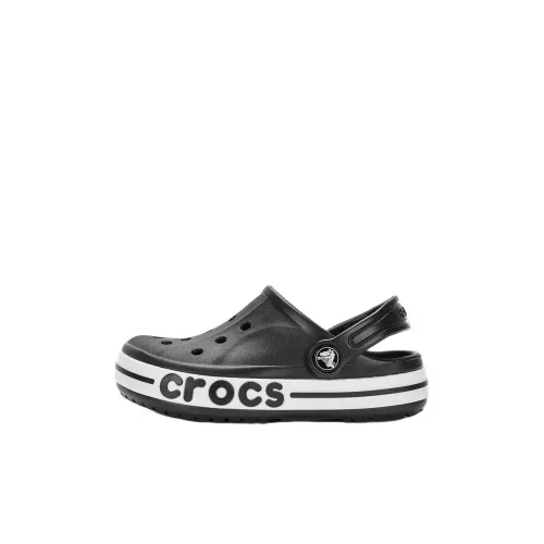 Crocs Детские перфорированные тапочки Black Kids