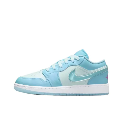 Jordan Air Jordan 1 Детские баскетбольные кроссовки Low Топ Синий Унисекс