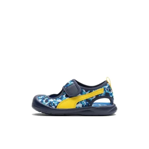 PUMA Aquacat Детские сандалии Victoria Синий/Baily Желтый/белый дошкольные