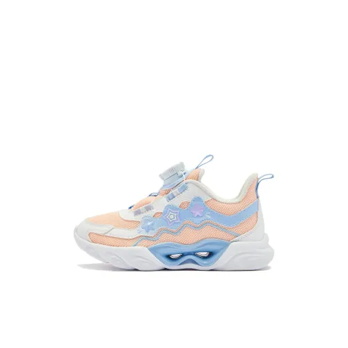 QIAODAN Slip-resistant Abrasion-resistant Low Top Детская беговая обувь Розовая Белая для детей 3-7 лет