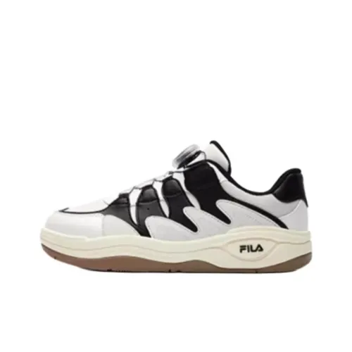 FILA KIDS BOA Slip-resistant Abrasion-resistant Low Top Детские Скейтбординги Серый Черный Подростки