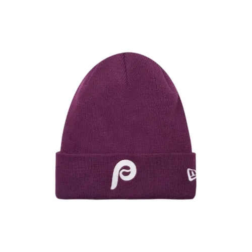 New Era Акриловые шапки-бини унисекс фиолетовые