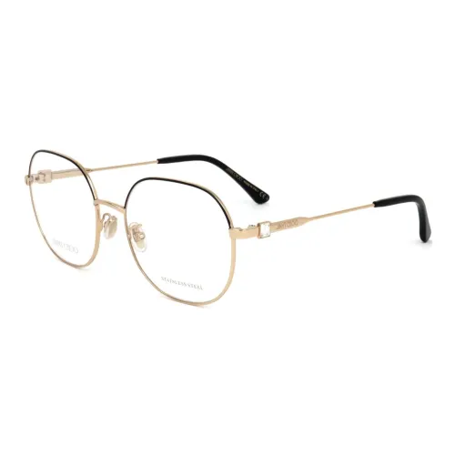 Jimmy Choo Стальные Нерегулярные Оправы для Очков Женские Золотые