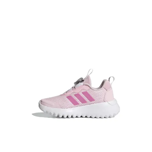 Adidas ActiveFlex BOA 3,0 Slip-resistant Abrasion-resistant Low Top Kids Lifestyle Shoes Pink White Baby