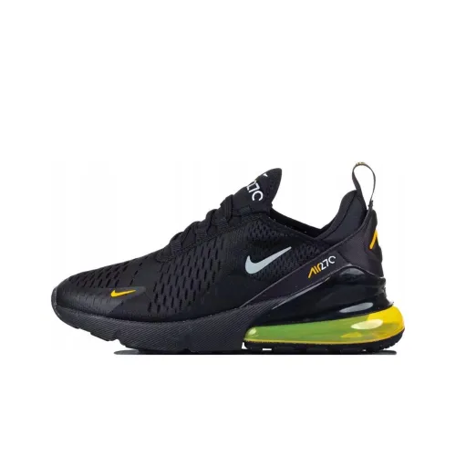 Nike Air Max 270 Anti KICK и устойчивый к истиранию низкий топ Kids Lifestyle Shoes Черный Подростки