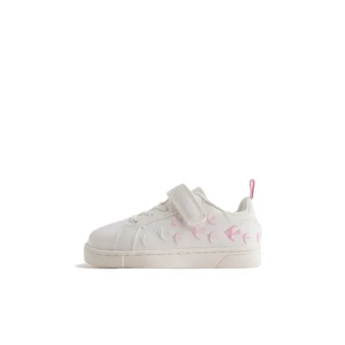 ZARA Collaboration Slip-resistant Abrasion-resistant Низкий топ Обувь для малышей Белый Розовый Infant и Toddler