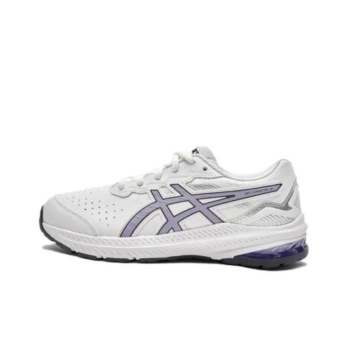 Asics RUNNING KIDS Rebound Дышащий Поддерживающий Низкий Топ Детская Беговая Обувь Белый Фиолетовый