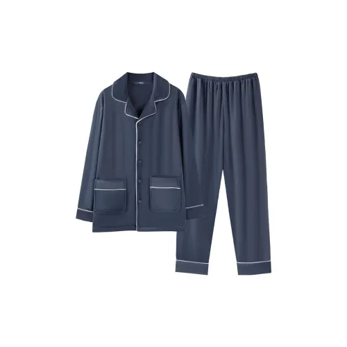 UAVAE Пижамный комплект мужской серый синий