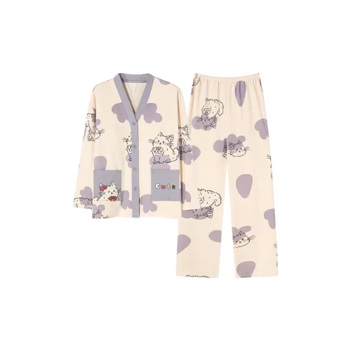 William Pajama Комплект Женский Абрикос