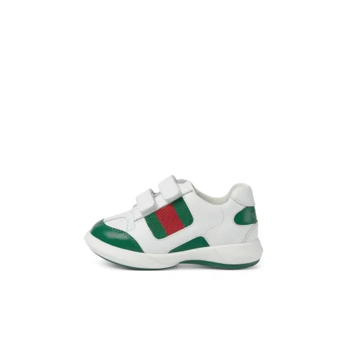 GUCCI Низкий топ Обувь для малышей Белый Зеленый Infant и Toddler
