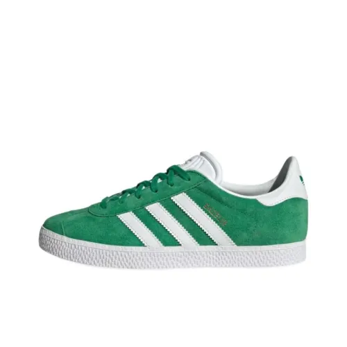Adidas Originals Gazelle Low Топ Детский Скейтбординг Зеленый Белый Подростки