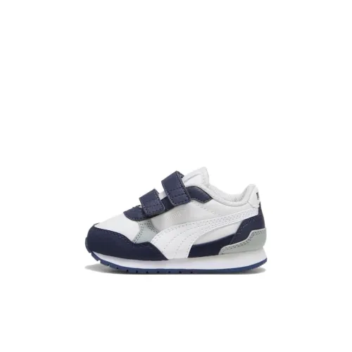 PUMA St Runner Low Топ Обувь для малышей Белый Синий Infant и Toddler