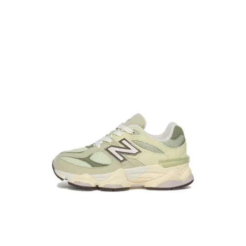 New Balance NB 9060 Амортизация Износостойкий Низкий Топ Детская Беговая Обувь Зеленая Детская