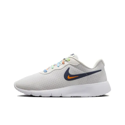 Nike Tanjun EasyOn Slip Resistant Shock Absorbers с антискользящими свойствами и устойчивыми к истиранию низкий топ детские повседневные туфли серый