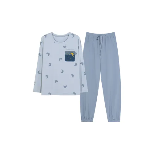 PBENO PD Пижамный комплект Женские Далекие горы Синий