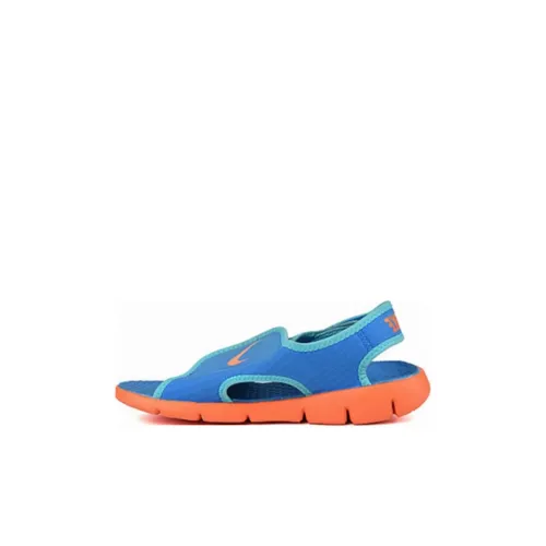 NIKE Sunray Adjust 4 Детские сандалии Сине-оранжевый Kids