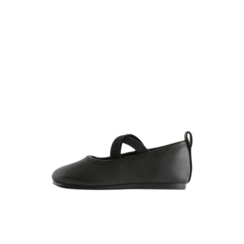 ZARA Детская кожаная обувь Low Top Черный Kids