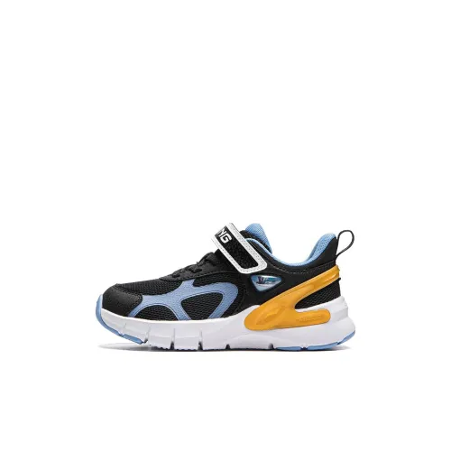 LINING YOUNG Sports Life Collection Детская повседневная обувь Низкий топ Черный/Прозрачный Гора Синий Дошкольная