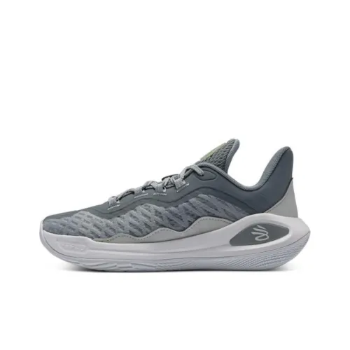 Under Armour Curry 11 Детские баскетбольные кроссовки Низкий Топ Серый Унисекс