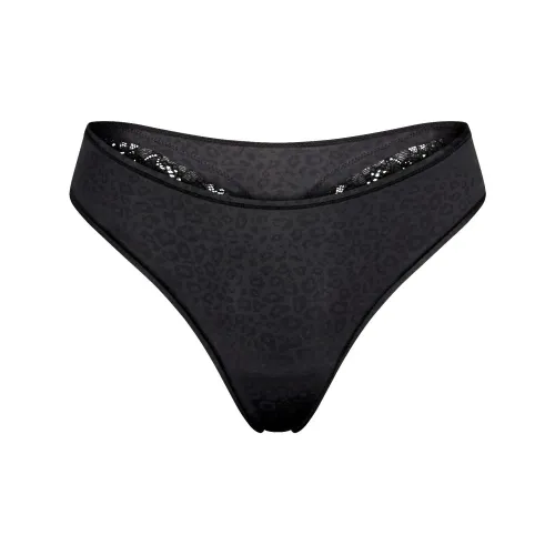 SKIMS 1 пачка Onyx Micro Leopard с принтом/Agate Micro Leopard Women's String