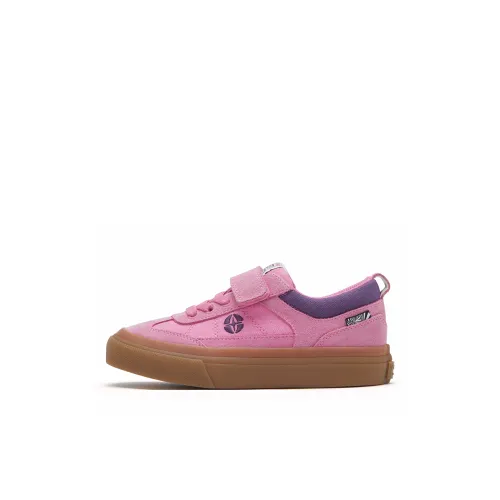 Vision Street Wear Slip-resistant Abrasion-resistant Low Top Kids Shoes Pink Baby Vision Street Wear Противоскользящие Аbrasion-resistant Низкие Кеды Розовые Детские