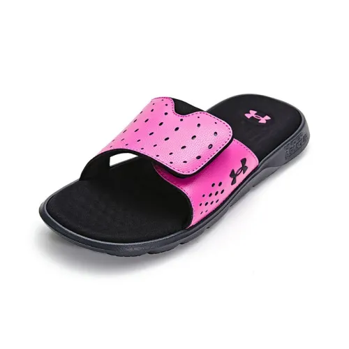 Under Armour Череп Детские домашние тапочки Розовый черный Подростки