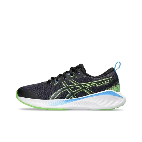Asics Cumulus 25 Гель Дышащий Rebound Поддержка Низкий Топ Детская Беговая Обувь Черный