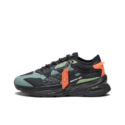 PUMA Mercedes Amg Аbrasion Resistant Shock Absorbers Низкие Кроссовки для Бега Мужские Черные