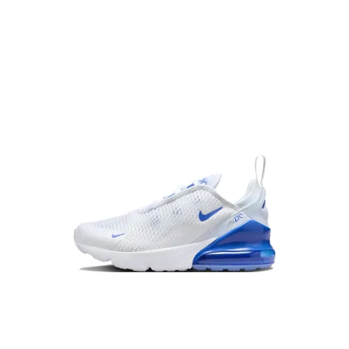 Nike Air Max 270 Low Топ Детская беговая обувь Белый Синий Малыш