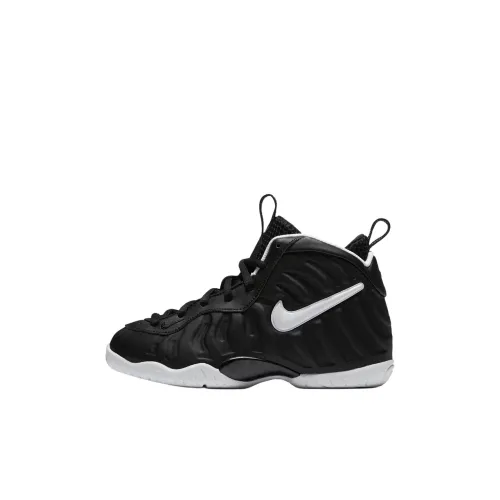 Nike Foamposite Pro Anti KICK и устойчивый к истиранию MID Топ Детские Баскетбольные Кроссовки Черные Детские