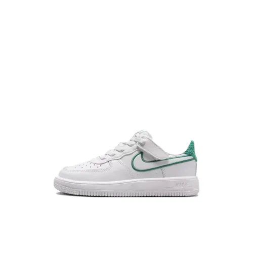 Nike Air FORCE 1 Slip Resistant Abrasion Resistant Низкий Топ Детские Скейтбординги Белый для детей 3-7 лет