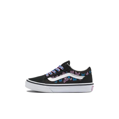 Vans Old Skool Collection Низкий Топ Kids Кеды Черный Белый Фиолетовый Детский