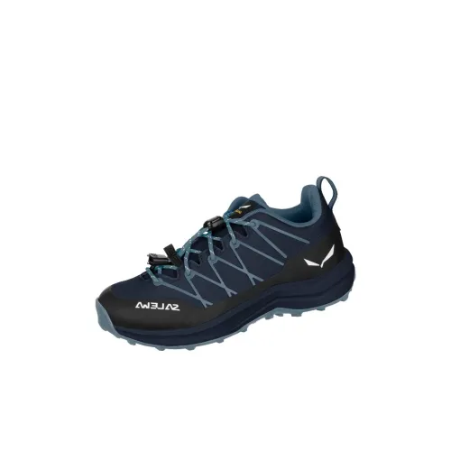 SALEWA WILDFIRE 2 противоскользящий и дышащий низкий топ детская туристическая обувь синий детский