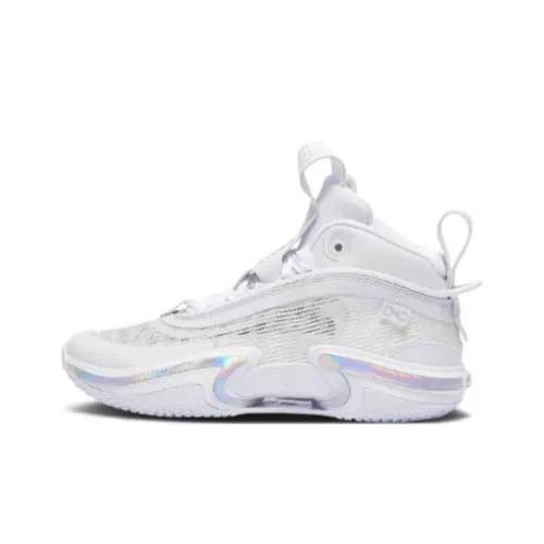 Jordan Air Джордан 36 Противоскользящие Устойчивые к истиранию Амортизация MID Баскетбольные кроссовки для детей